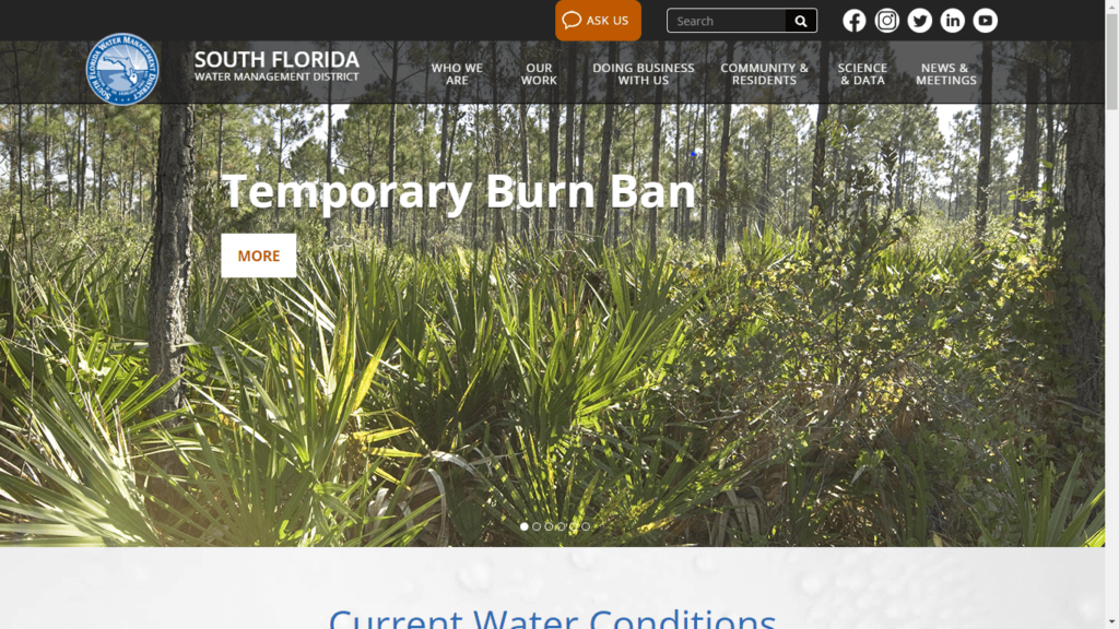 Homepage of Shingle Creek Trail's Website / sfwmd.gov