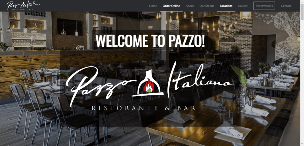 Homepage of Pazzo Italanio Destin website / pazzodestin.com 
