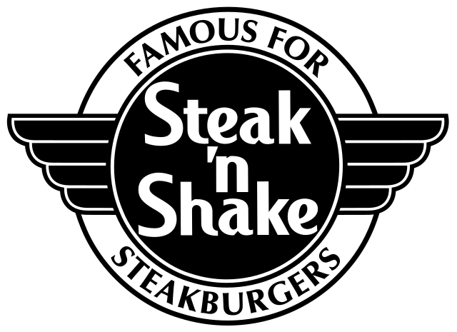 Steak ‘n Shake logo / Wikipedia / Steak ‘n Shake 
Link: https://en.wikipedia.org/wiki/Steak_%27n_Shake#/media/File:Steak_'n_Shake_logo.svg 
